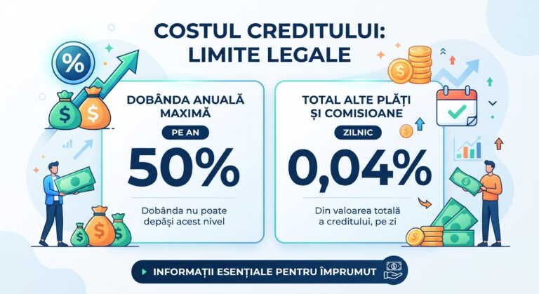 Contract de credit de consum și plafoanele legale ale costului din Legea 202/2013