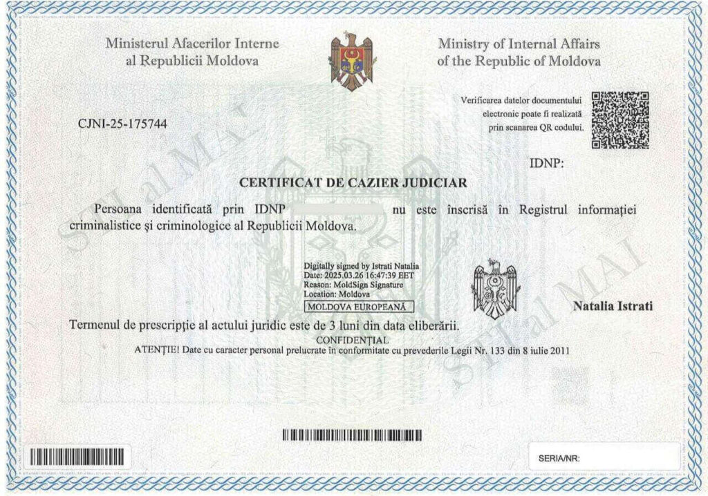 Cazier judiciar în Republica Moldova: cum se obține certificatul